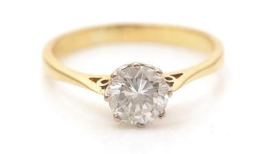 Lot 609 - A single stone solitaire diamond ring