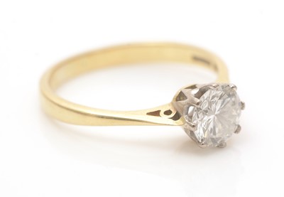 Lot 609 - A single stone solitaire diamond ring