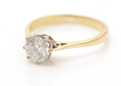 Lot 609 - A single stone solitaire diamond ring