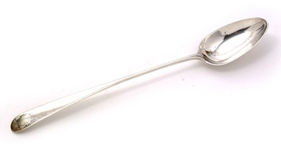 Lot 256 - A George III Scottish silver basting or hash spoon