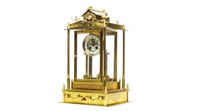 Lot 1249 - S Marti & Cie: a large and impressive French gilt four-glass mantel clock