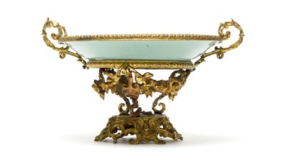 Lot 814 - Chinese Celadon and Ormolu tazza
