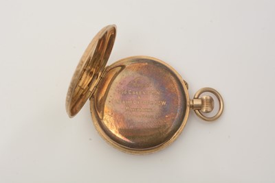 Lot 518 - Jay's, Essex and London: an 18ct yellow gold cased open faced fob watch