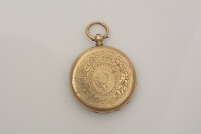 Lot 519 - Baume, Geneve: an 18ct yellow gold cased open faced pocket watch