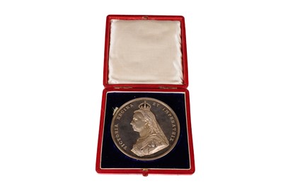 Lot 101 - Queen Victoria, Golden Jubilee, 1887, a silver medal by L.C. Wyon