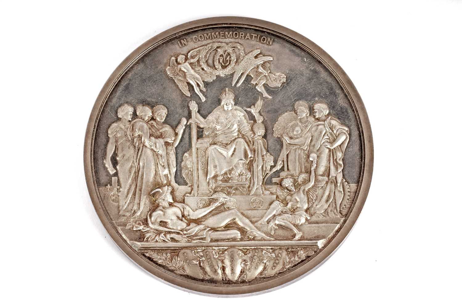 Lot 101 - Queen Victoria, Golden Jubilee, 1887, a silver medal by L.C. Wyon