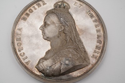 Lot 101 - Queen Victoria, Golden Jubilee, 1887, a silver medal by L.C. Wyon