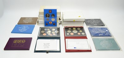 Lot 835 - A collection of Royal Mint annual proof coins sets