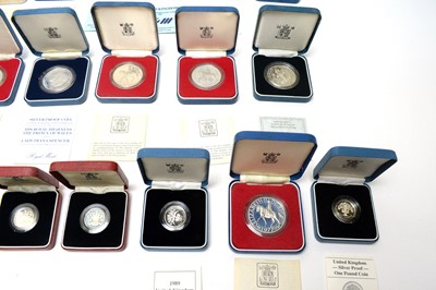 Lot 837 - A selection of silver Royal Mail commemorative coinage