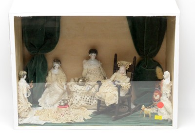 Lot 757 - Two Edwardian doll dioramas
