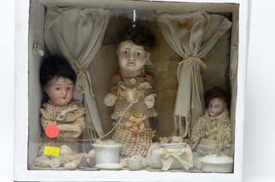 Lot 757 - Two Edwardian doll dioramas
