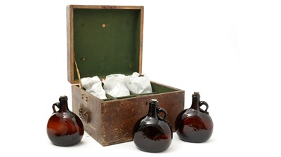 Lot 738 - A 19th Century set of six cased decanter bottles