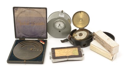 Lot 713 - Night watchman's time keepers, and other items