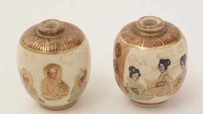 Lot 715 - A collection of early 20th Century Meji period Satsuma brooches