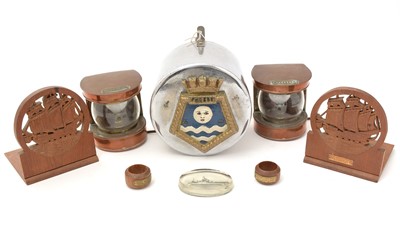 Lot 716 - A selection of naval interest items