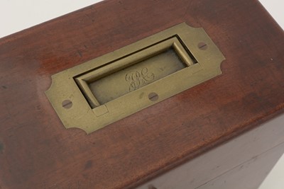 Lot 747 - A 19th Century mahogany decanter case