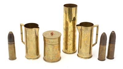 Lot 1070 - A selection of trench art