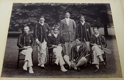 Lot 826 - An ablum of early 20th Century photographs of Christ's College Cambridge sports teams