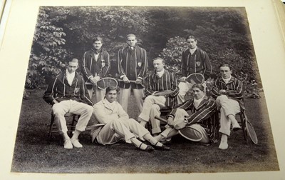 Lot 826 - An ablum of early 20th Century photographs of Christ's College Cambridge sports teams