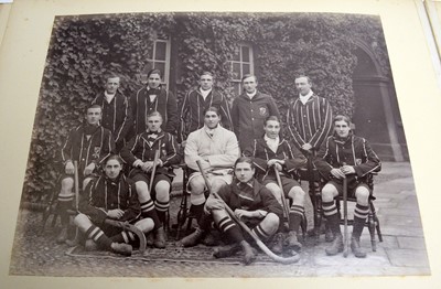 Lot 826 - An ablum of early 20th Century photographs of Christ's College Cambridge sports teams