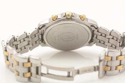 Lot 523 - Tissot Ballade: a steel and gilt cased quartz chronograph wristwatch