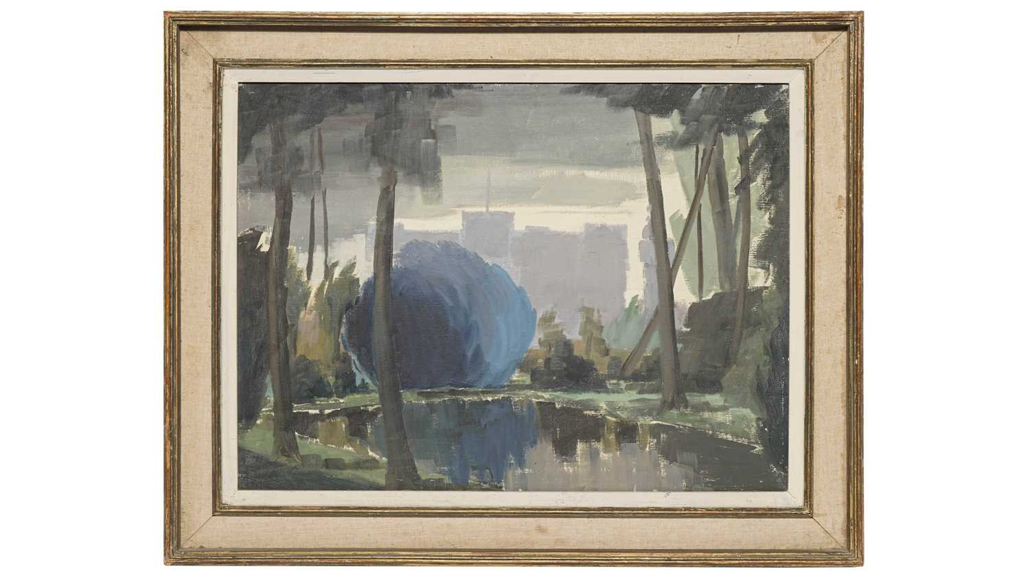 Lot 214 - Harold Workman - Stately Shadow | oil