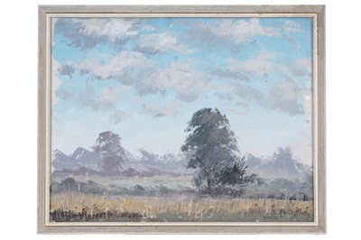 Lot 125 - Harold Workman - Cornfields and Cloudy Skies | oil