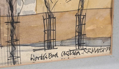 Lot 799 - Robert Martin - Worlds End, Chelsea | watercolour