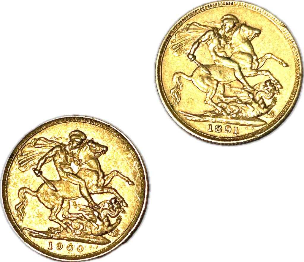 Lot 98 - Two Queen Victoria gold sovereigns