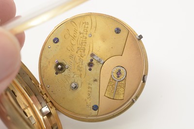 Lot 577 - Gresham & Son, Leeds & Bradford: an 18ct yellow gold cased open faced pocket watch