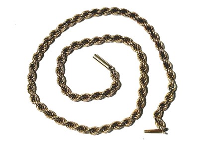 Lot 101 - A gold chain necklace