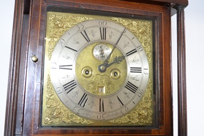 Lot 48 - Philip Antrobus: A 19th Century oak and mahogany banded longcase clock