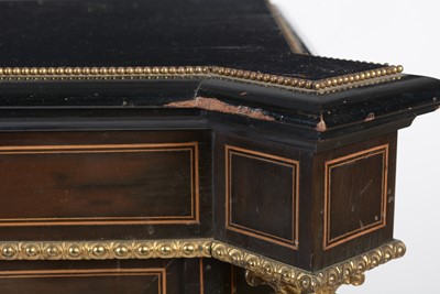 Lot 1483 - A Victorian ebonised, inlaid and gilt metal credenza