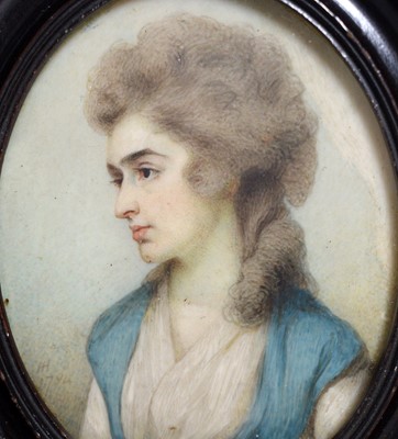 Lot 1034 - Horace Hone - Portrait of the Actress Sarah Siddons | watercolour
