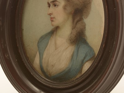 Lot 1034 - Horace Hone - Portrait of the Actress Sarah Siddons | watercolour