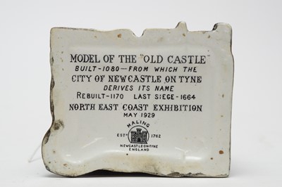 Lot 350 - A Mailing ceramic ‘Model of the “Old Castle’