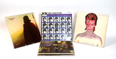 Lot 1176 - 10 Bowie, Beatles and other LPs