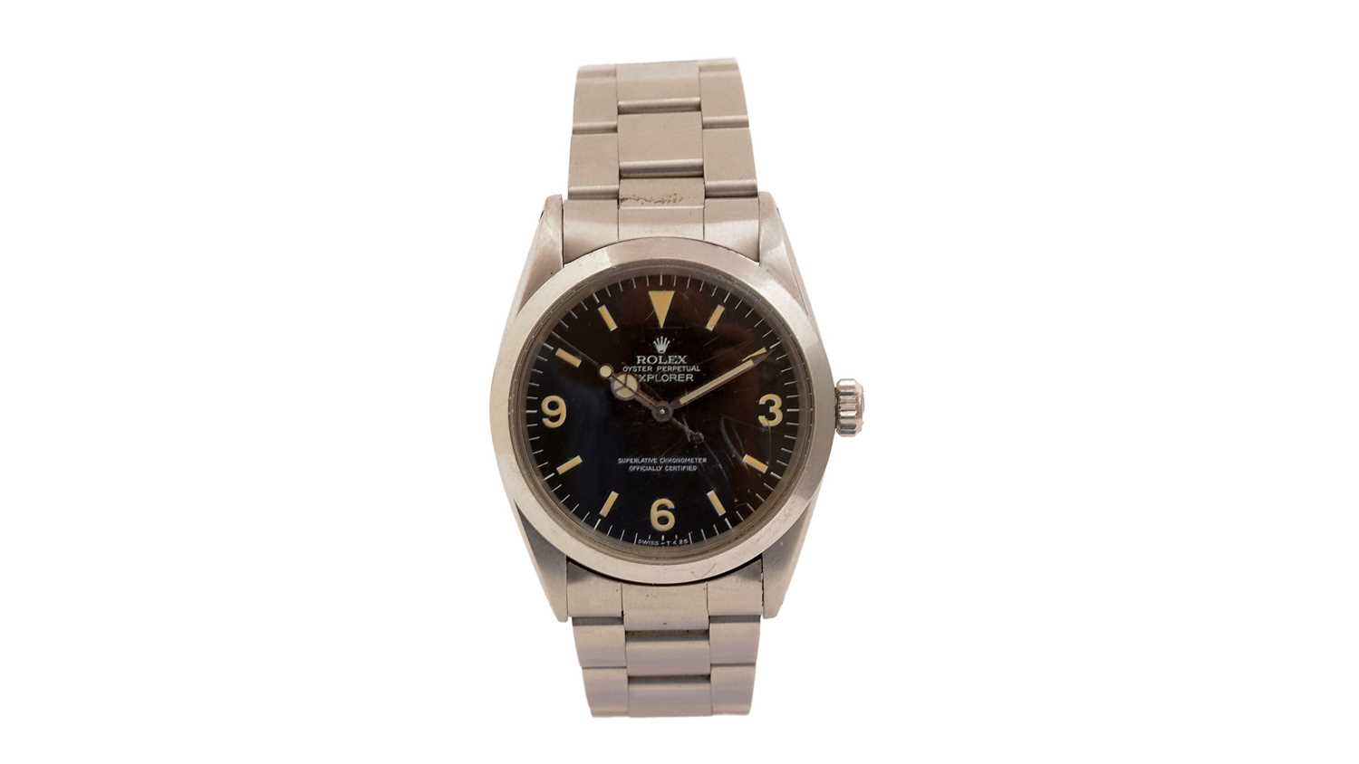 Lot 578 - Rolex Oyster Perpetual Explorer: a steel cased automatic wristwatch, ref 1016