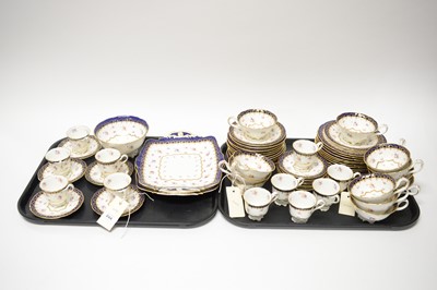 Lot 244 - A Cauldon England rose decorated tea and coffee service