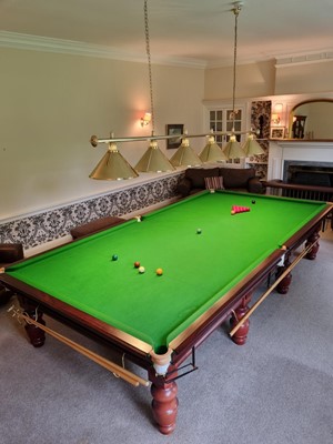 Lot 1319 - Orme and Sons of Manchester: An early 20th Century slate bed snooker table
