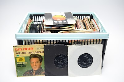 Lot 1125 - a collection of 7" singles from the 50's and 60's