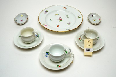Lot 354 - A group 20th century Meissen