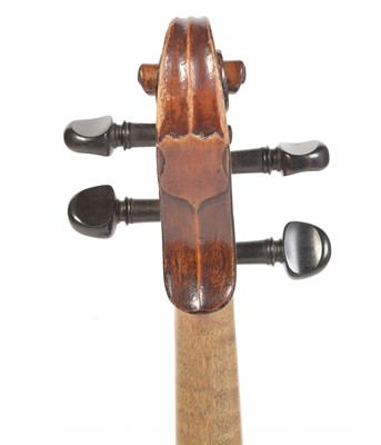 Lot 337 - 7/8 size Dresden violin, bow, and case