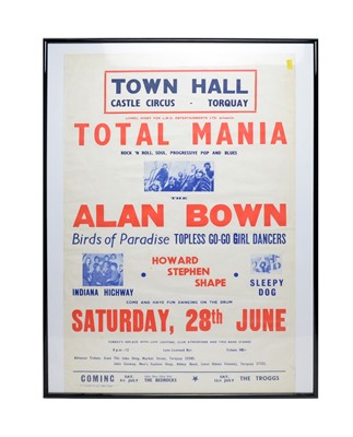 Lot 1019 - 4 framed music posters