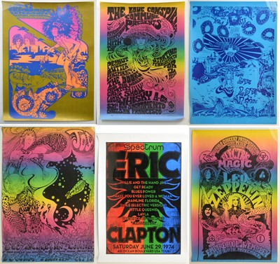 Lot 1021 - 7 psychedelic-style music posters