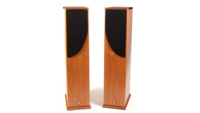 Lot 963 - A pair of Castle Howard floor-standing hi-fi speakers