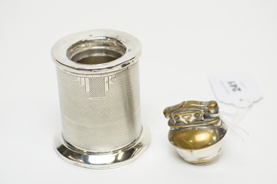 Lot 241 - An Art Deco silver cased table lighter, by Mappin & Webb