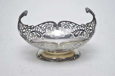 Lot 172 - A fine silver bonbon dish by Cooper Brothers and Sons, and another plated