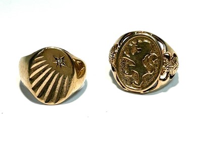 Lot 209 - Two gold rings