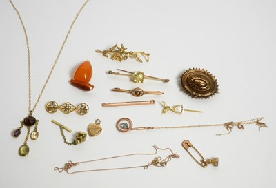 Lot 182 - A selection of Edwardian and other jewellery
